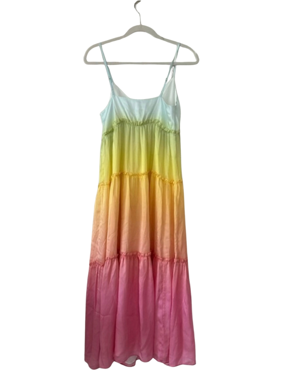 Cami NYC Adrienne Rainbow Ombré Silk Midi Dress, size XS, NWT - Picture 3 of 7